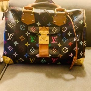 Louis Vuitton multi color speedy 30
